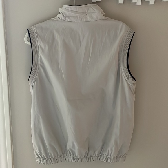 Izod XFG Men Golf Vest Mesh Lined Tan Collar Half Zip Front Hand Pockets Sz M - Picture 5 of 6